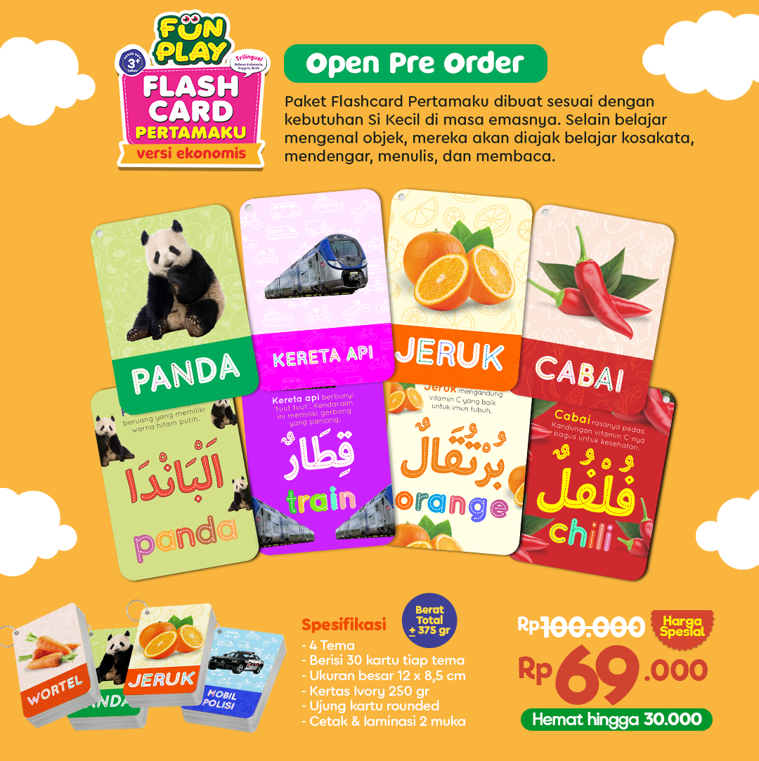 Fun Play Flash Card Pertamaku Versi Ekonomis (PO1)