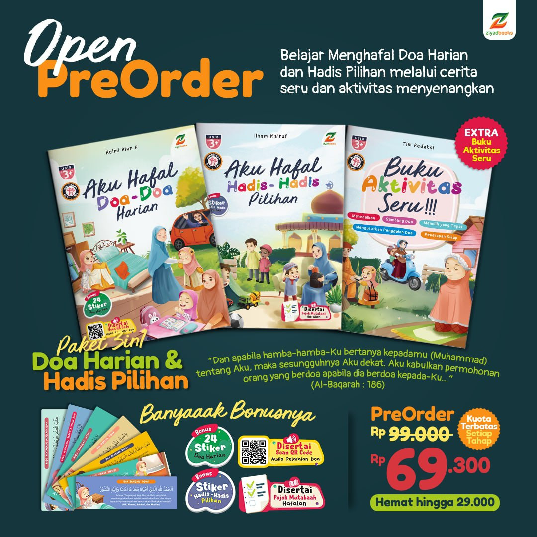 Paket 3 in 1 Doa Harian & Hadis Pilihan (PO1)