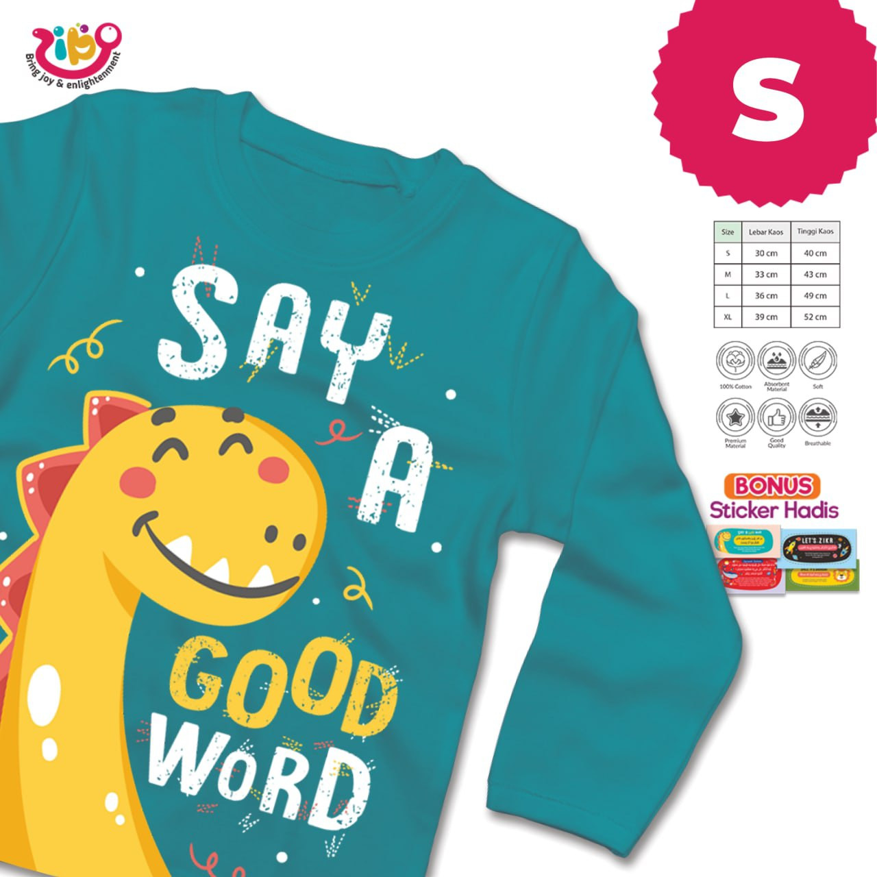 KAOS SAY A GOOD WORD (Tosca - S - Panjang)