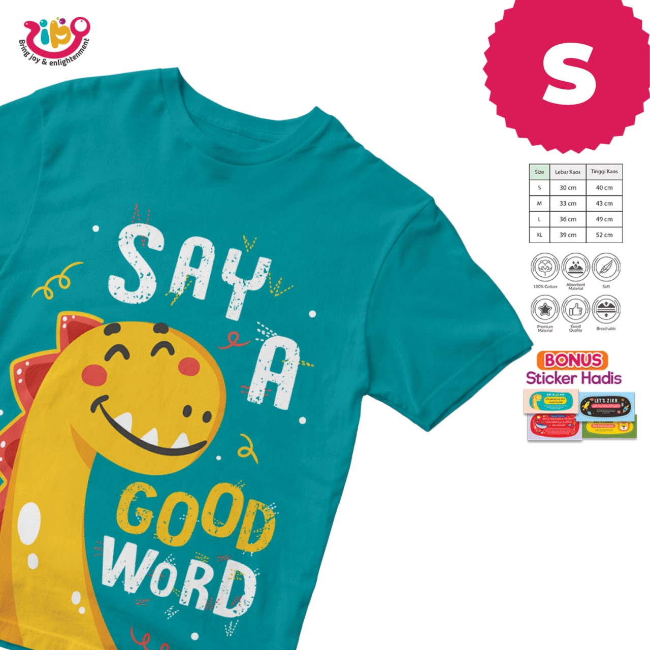 KAOS SAY A GOOD WORD (Tosca - S - Pendek)