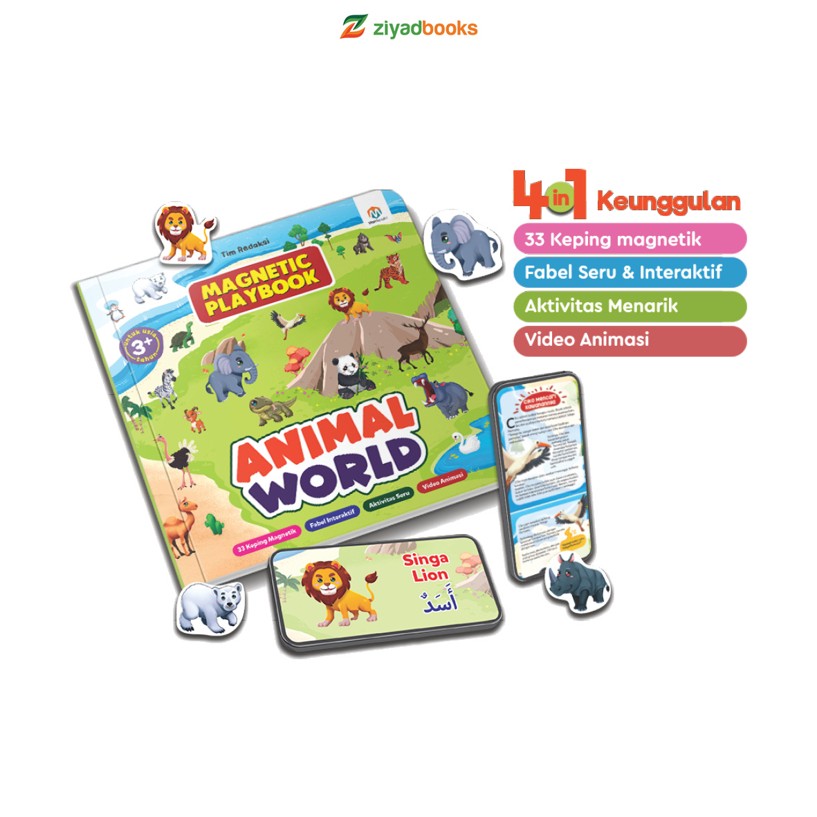 0744 - Magnetic Playbook Animal World