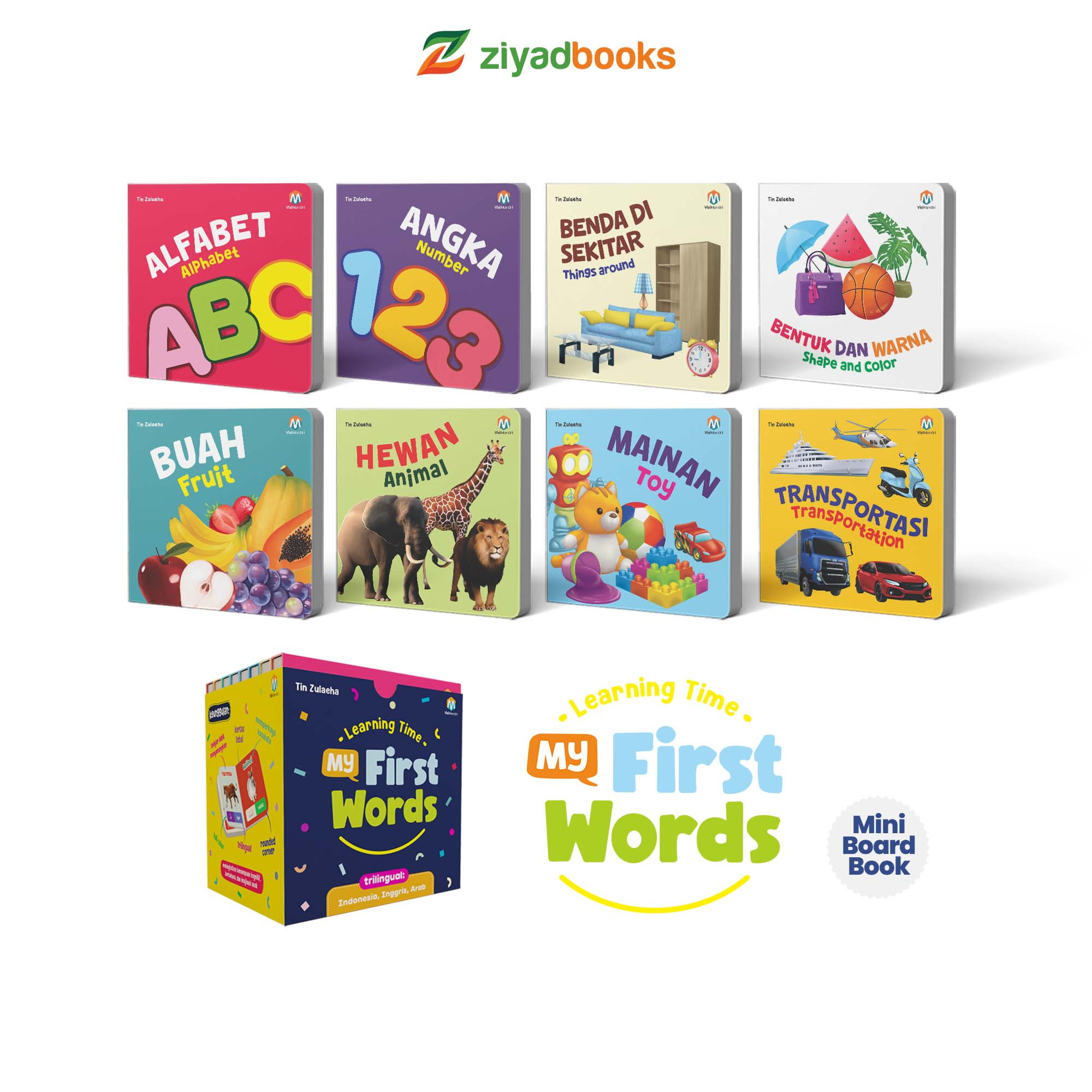 BEA00228 - Learning Time My First Words (mini Boardbook)