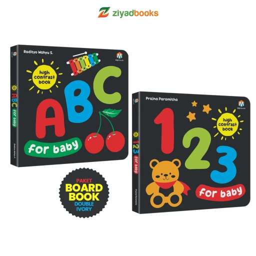 ABC 123 High Contrast Book For Baby